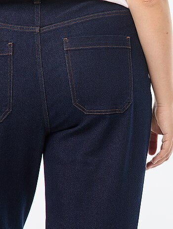Pantalon wide leg denim brut