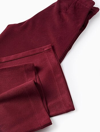 Pantalon wide leg en suédine