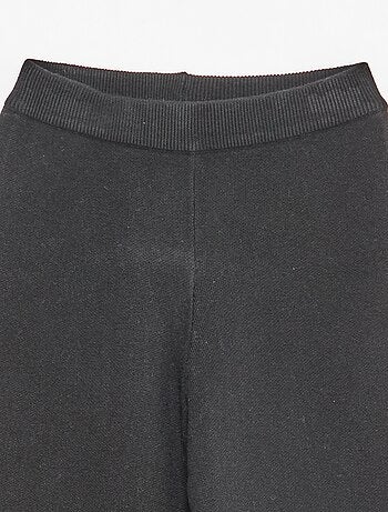 Pantalon wide leg en tricot