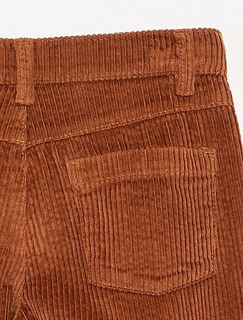 Pantalon wide leg en velours côtelés