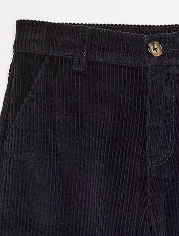 Pantalon wide leg en velours côtelés