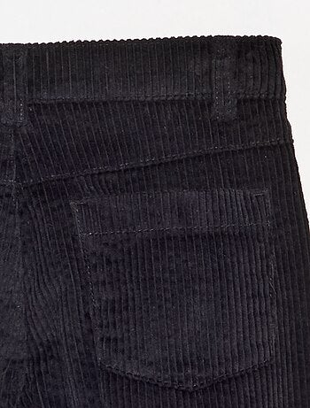 Pantalon wide leg en velours côtelés