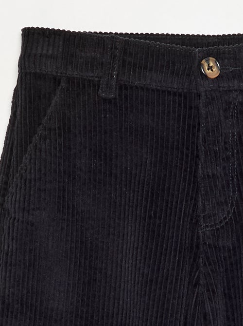 Pantalon wide leg en velours côtelés - Kiabi