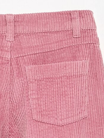 Pantalon wide leg en velours côtelés