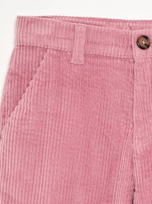 Pantalon wide leg en velours côtelés - Kiabi Pantalon wide leg en velours côtelés - Kiabi