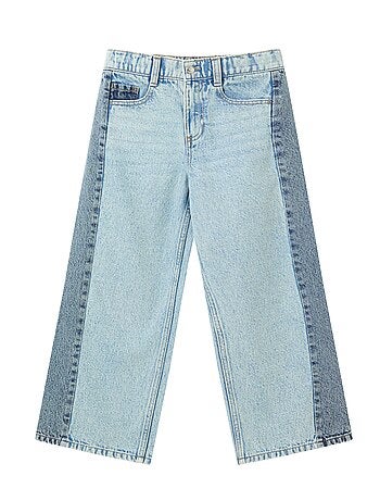 Pantalon wide leg fit / coupe large à 2 teintes