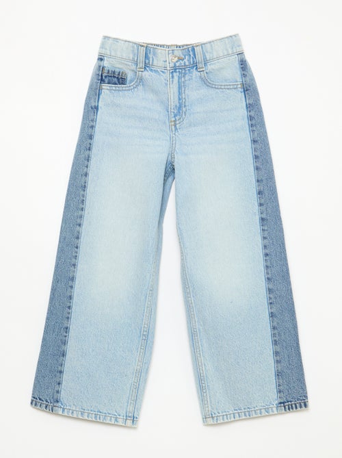 Pantalon wide leg fit / coupe large à 2 teintes - Kiabi Pantalon wide leg fit / coupe large à 2 teintes - Kiabi