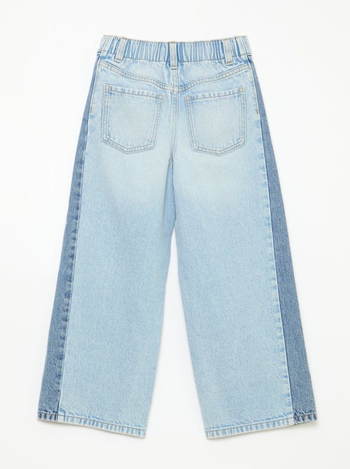 Pantalon wide leg fit / coupe large à 2 teintes - Kiabi Pantalon wide leg fit / coupe large à 2 teintes - Kiabi