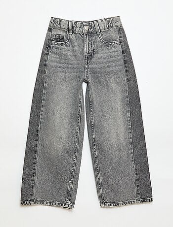 Pantalon wide leg fit / coupe large à 2 teintes