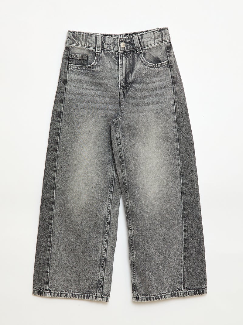 Pantalon wide leg fit / coupe large à 2 teintes Gris - Kiabi