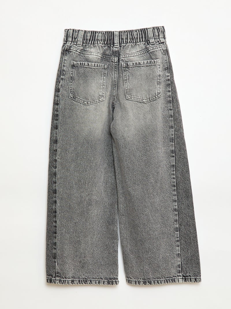 Pantalon wide leg fit / coupe large à 2 teintes Gris - Kiabi