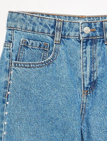 Pantalon wide leg fit / coupe large avec clous fantaisies
