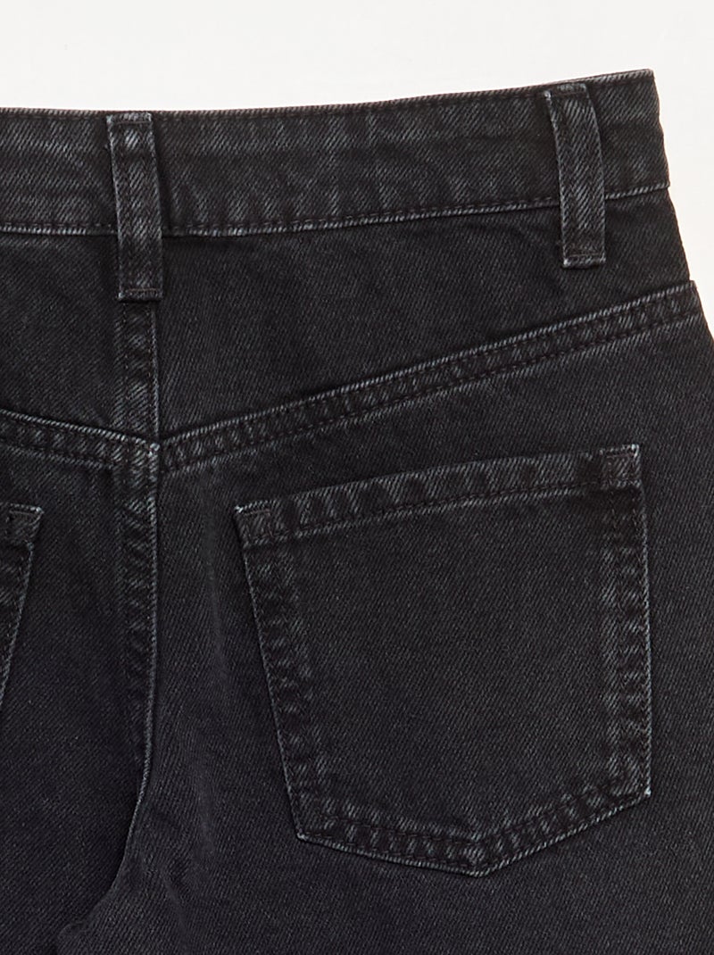 Pantalon wide leg fit / coupe large avec clous fantaisies Noir - Kiabi
