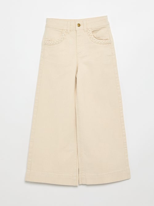 Pantalon wide leg fit / coupe large - Kiabi Pantalon wide leg fit / coupe large - Kiabi