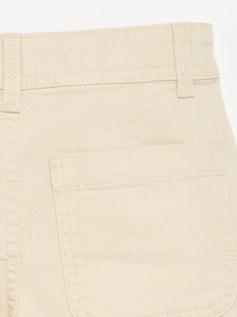 Pantalon wide leg fit / coupe large Blanc - Kiabi