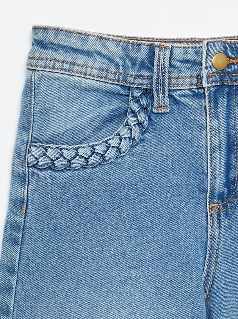 Pantalon wide leg fit / coupe large Bleu - Kiabi