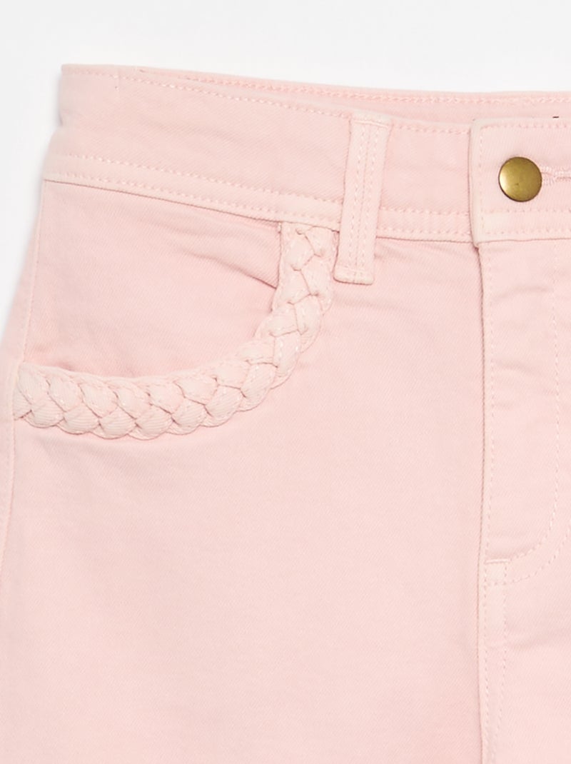Pantalon wide leg fit / coupe large Rose - Kiabi