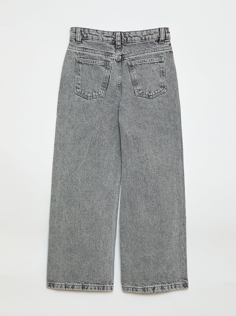 Pantalon wide leg Gris - Kiabi