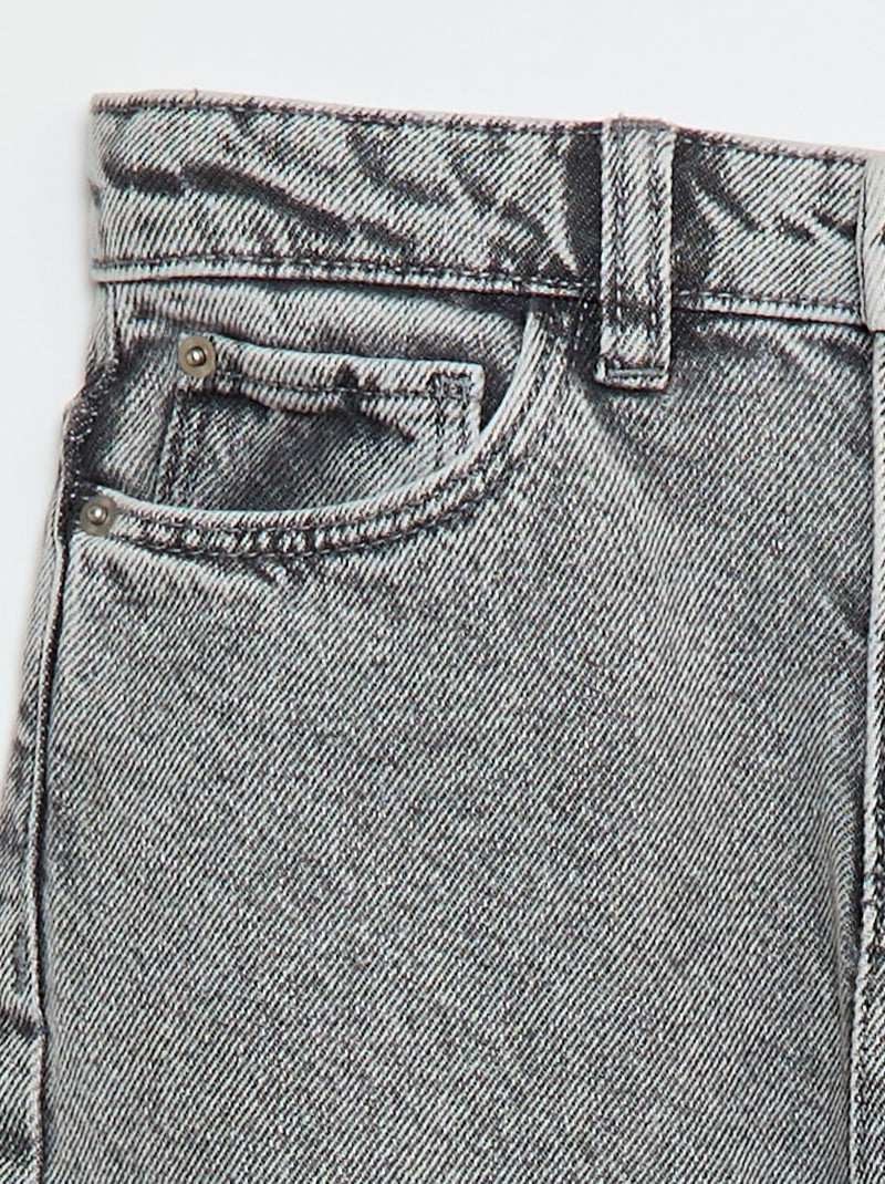 Pantalon wide leg Gris - Kiabi