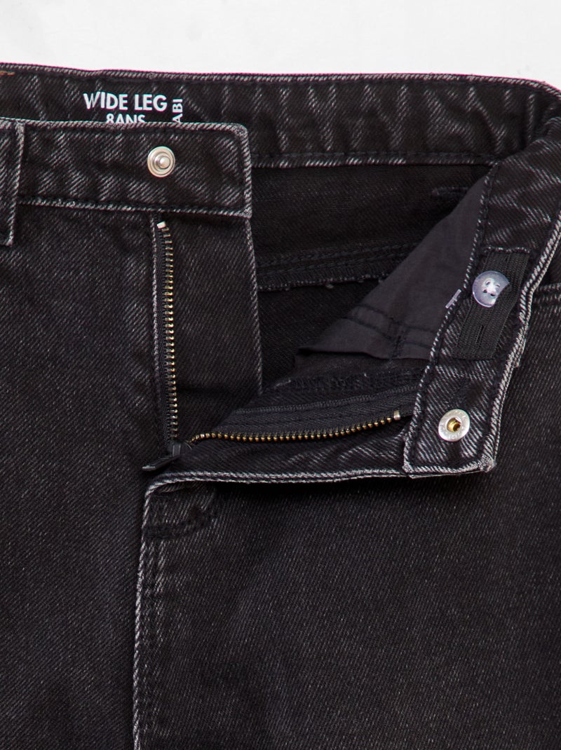 Pantalon wide leg Noir - Kiabi