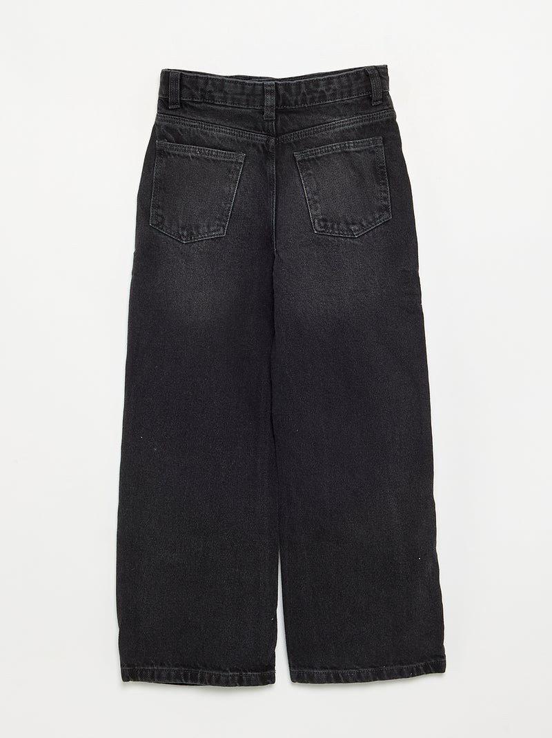 Pantalon wide leg Noir - Kiabi