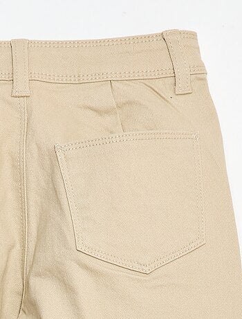 Pantalon wide leg sans poches devant