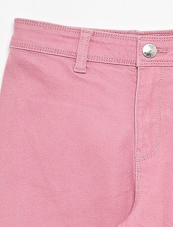 Pantalon wide leg sans poches devant