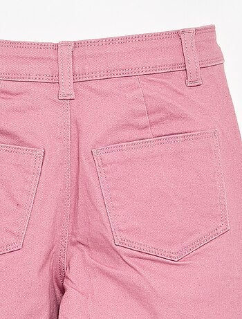 Pantalon wide leg sans poches devant