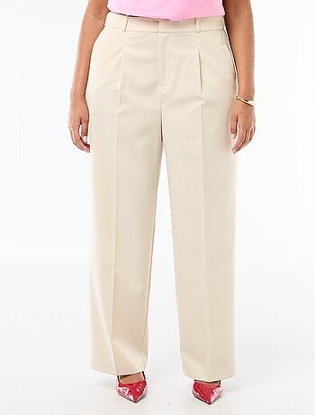 Pantalon wide leg taille haute