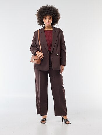 Pantalon wide leg taille haute