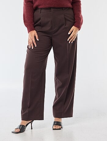 Pantalon wide leg taille haute