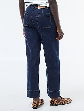 Pantalon wide leg uni