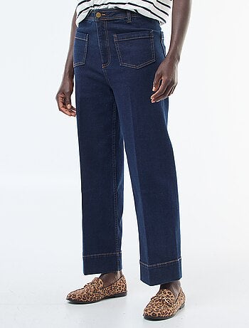 Pantalon wide leg uni