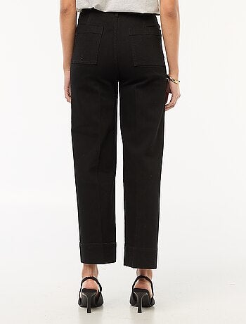 Pantalon wide leg uni
