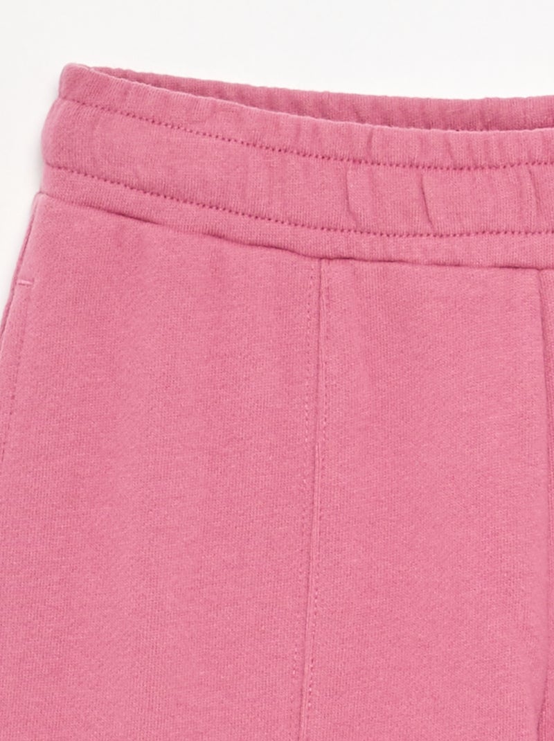 Pantalon wide leg uni Rose - Kiabi