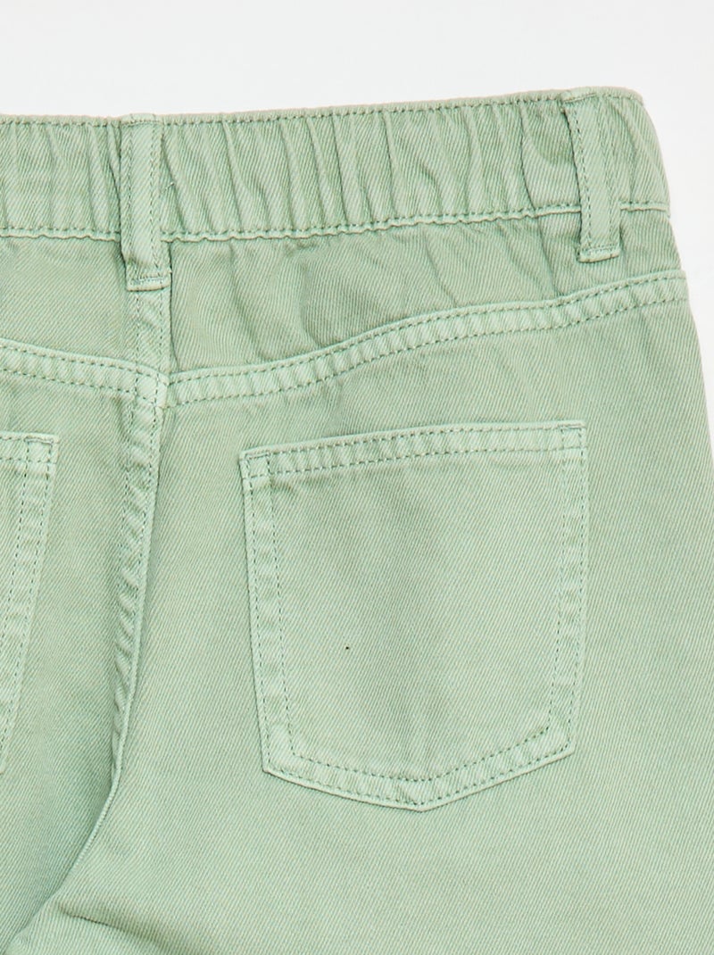 Pantalon wide leg Vert - Kiabi