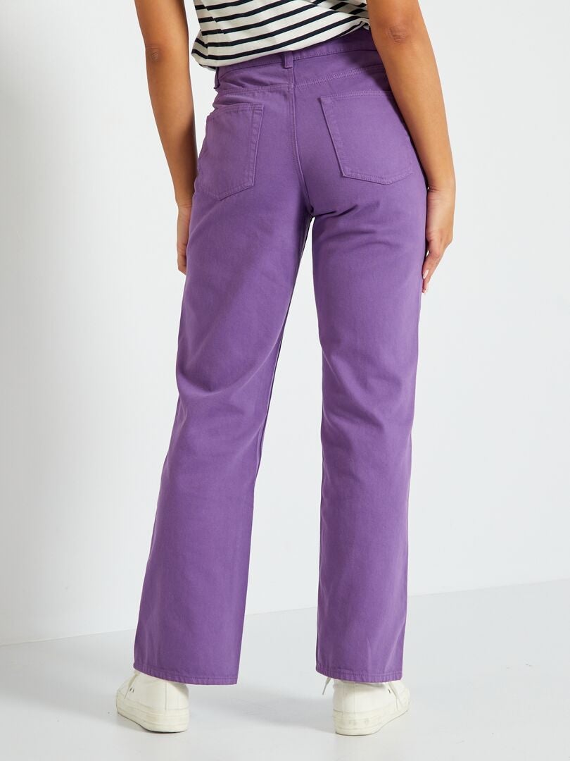 Pantalon wide leg Violet - Kiabi