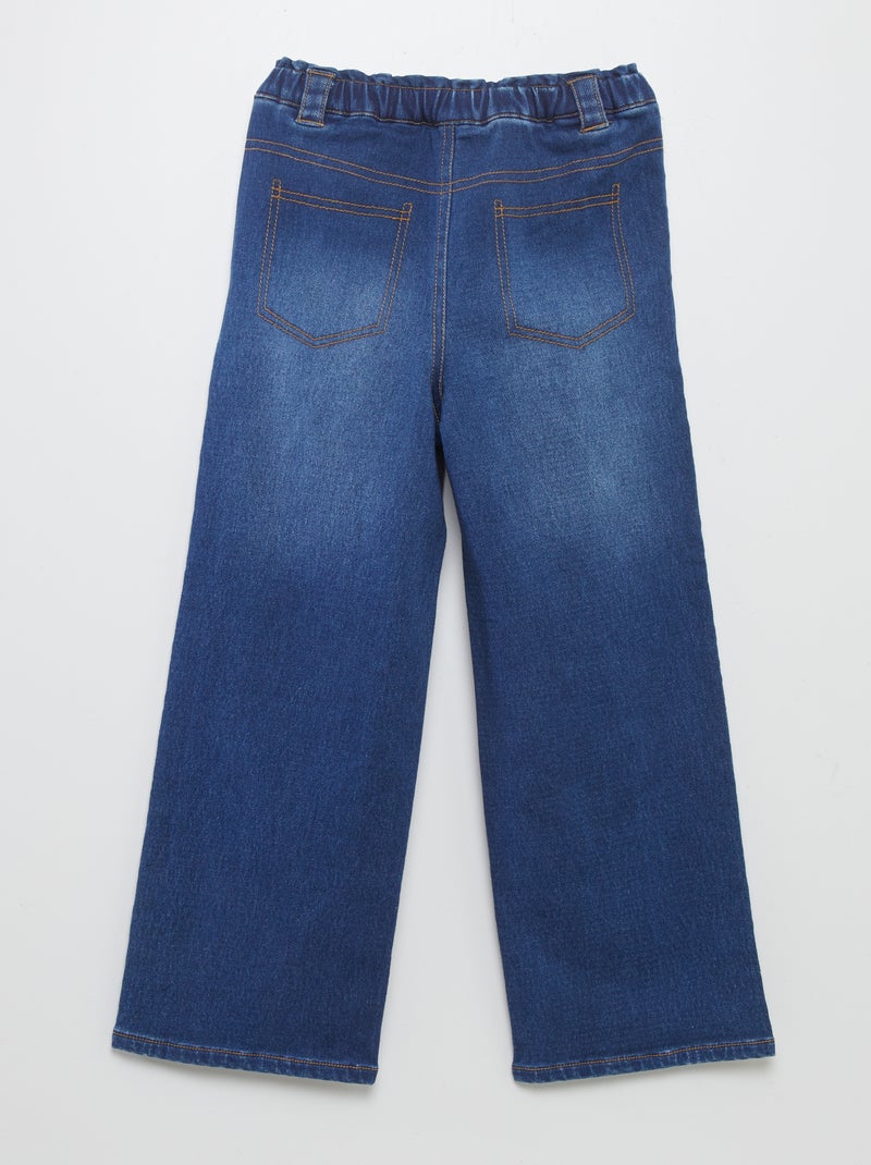 Pantalon wide legs - collection facile à enfiler BLEU - Kiabi
