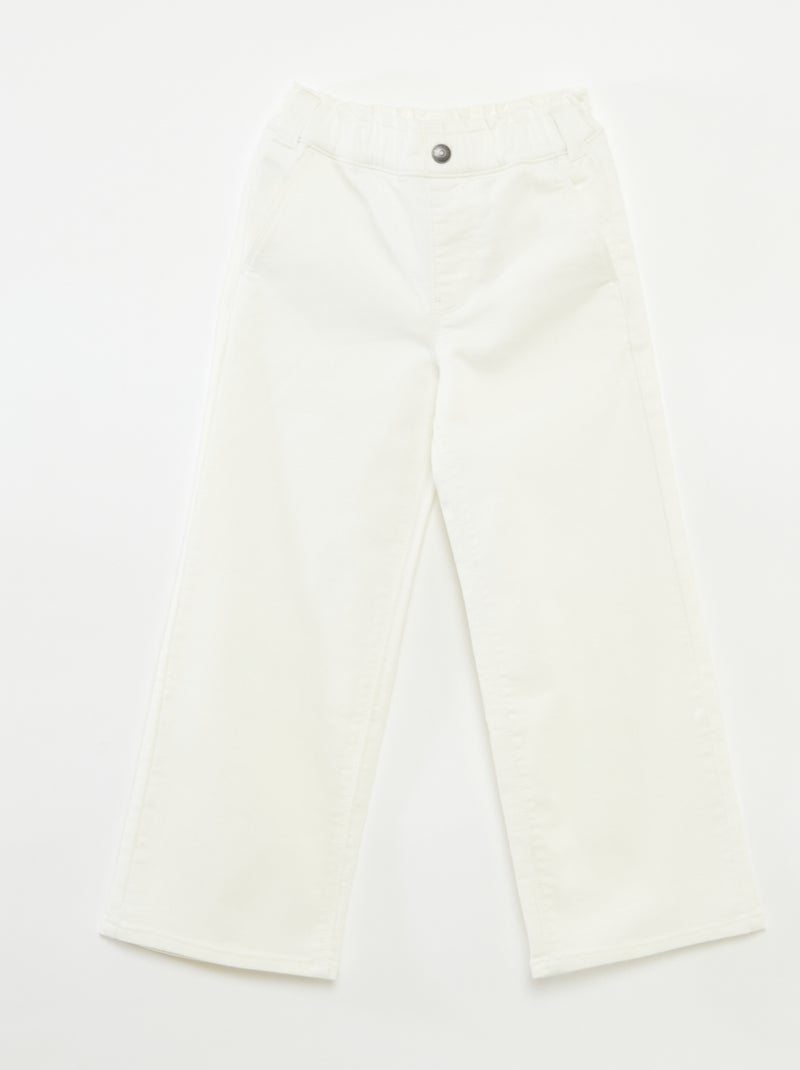 Pantalon wide legs - So Easy BLANC - Kiabi