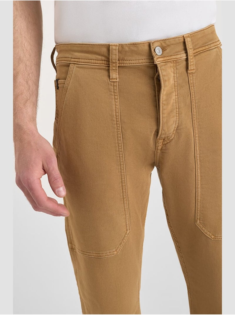 Pantalon WORK droite 'Le Temps Des Cerises' Beige - Kiabi