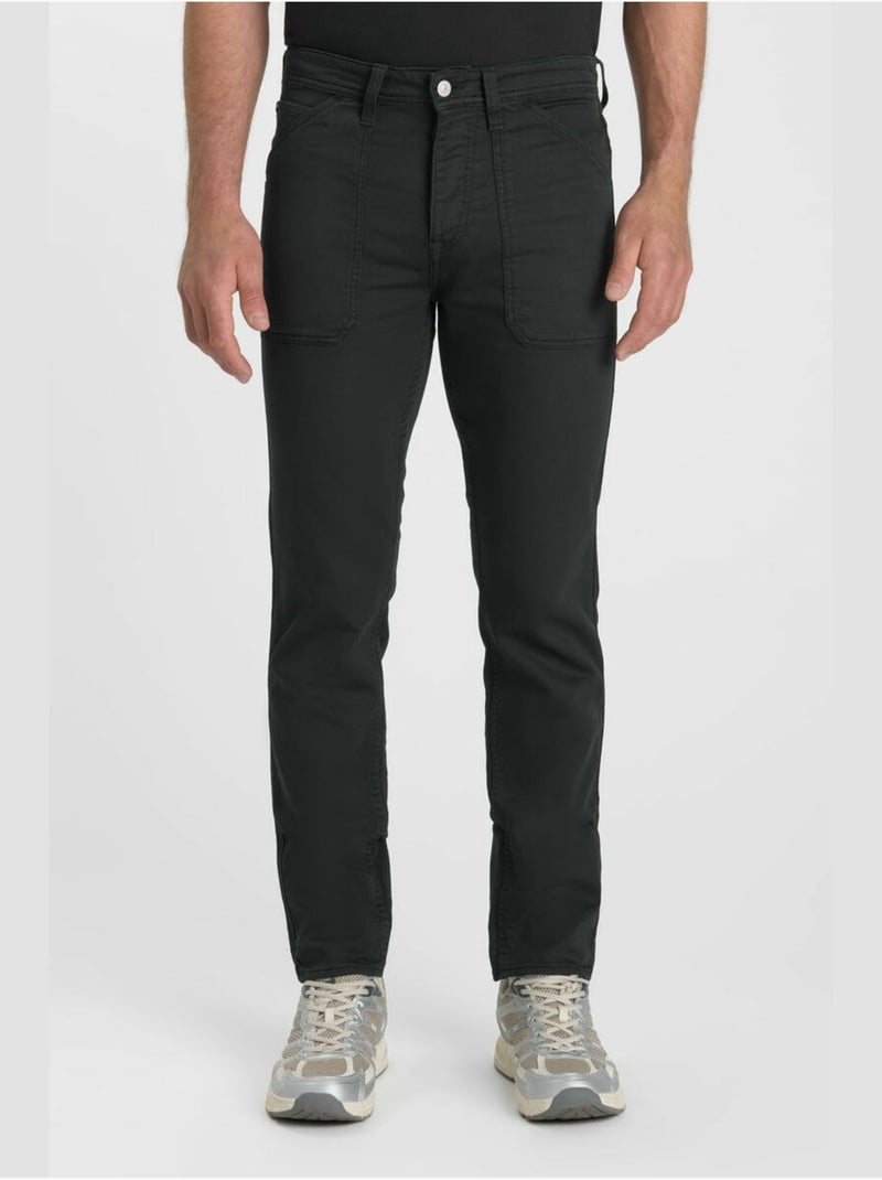 Pantalon work jog loose, large 'le temps des cerises' Noir - Kiabi