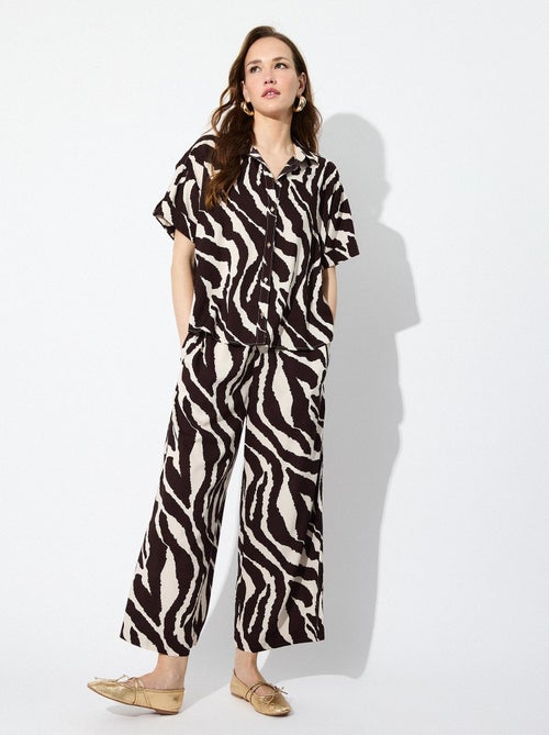 Pantalon zèbre MO Fashion - Kiabi