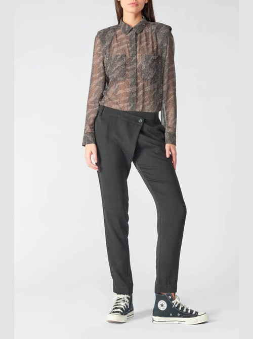 Pantalon ZEFIRA carotte 'Le Temps Des Cerises' - Kiabi