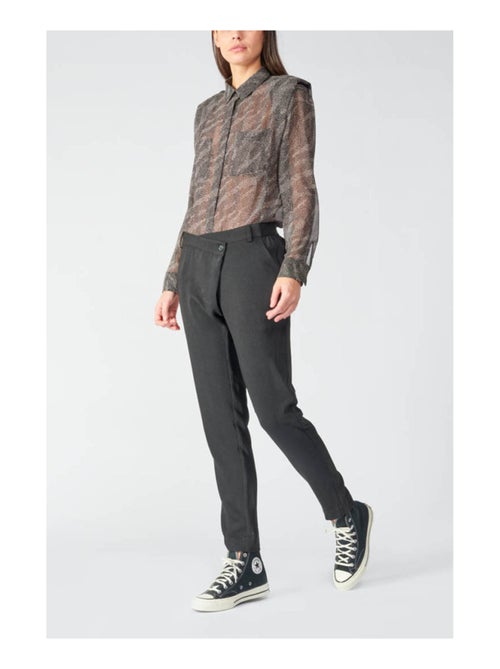 Pantalon ZEFIRA carotte 'Le Temps Des Cerises' - Kiabi