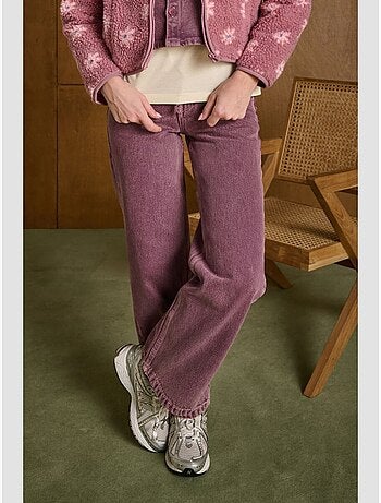 Pantalon zuligi droite en jeans 'le temps des cerises'
