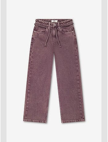 Pantalon zuligi droite en jeans 'le temps des cerises'
