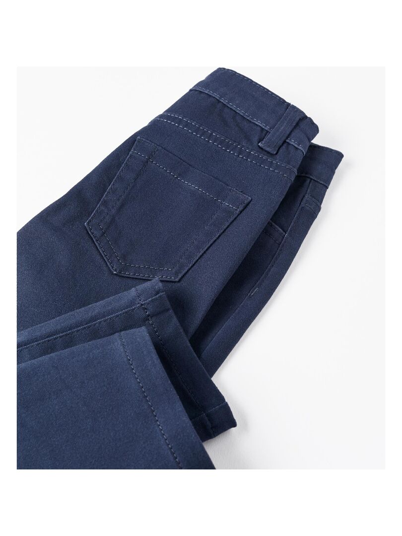 Pantalon tissé épais basique Garçon Bleu marine foncé