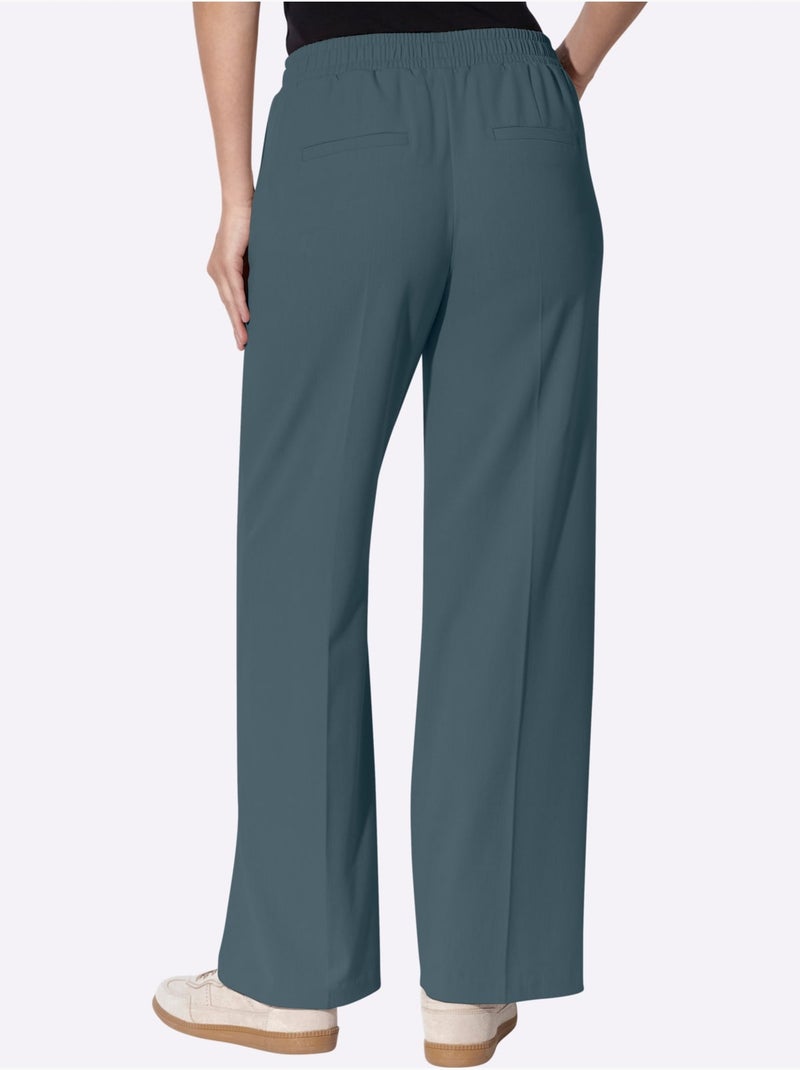 Pantalons coupe confortable - Taille standard - helline Bleu pétrole - Kiabi