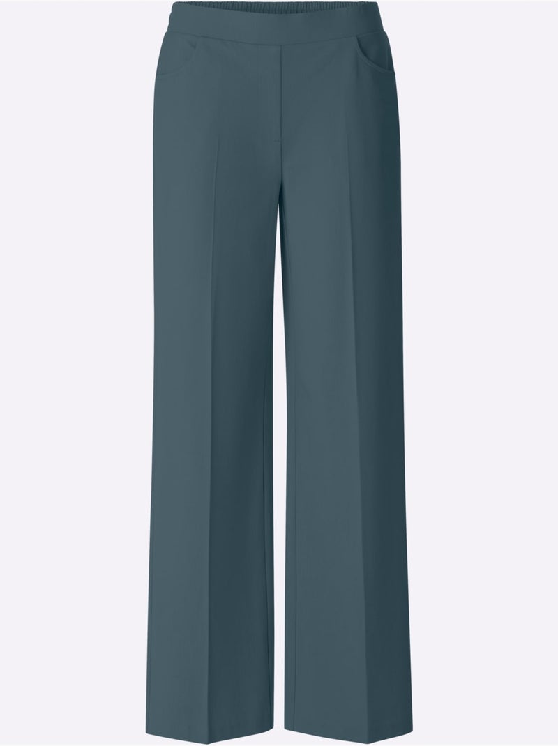 Pantalons coupe confortable - Taille standard - helline Bleu pétrole - Kiabi