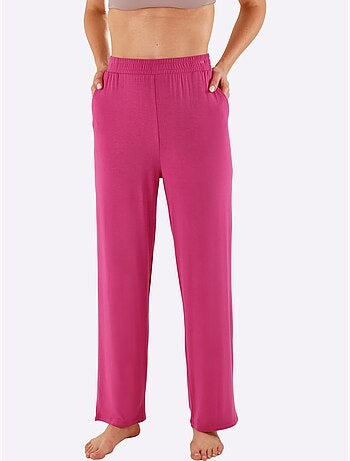 Pantalons en jersey fin avec ceinture élastique et poches - Taille standard - Witt